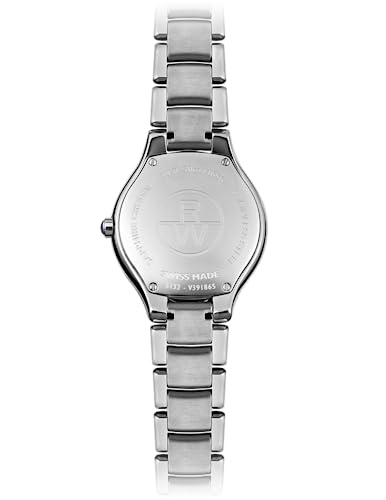 RAYMOND WEIL Noemia Women's Watch, Quartz, Grey Dial, Roman Numerals, 47 Diamonds, Stainless Steel, 32 mm (Model: 5132-S1S-60181)4