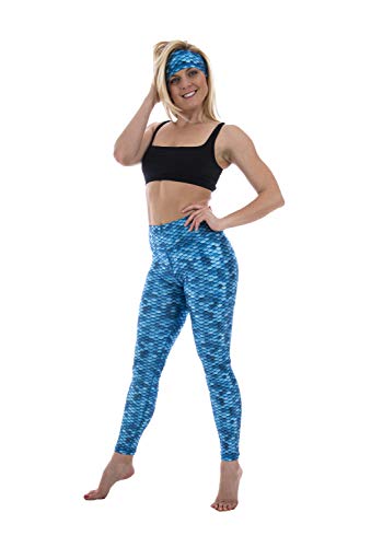 Slipins Mallas protectoras solares con protección UPF 60+, para yoga, surf, natación, buceo, esnórquel, deportes acuáticos, sirena aqua, X-Large