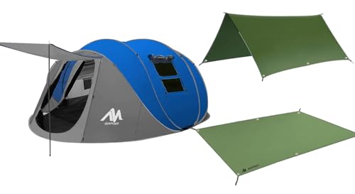 Carpa pop up para camping 6 personas con lona impermeable