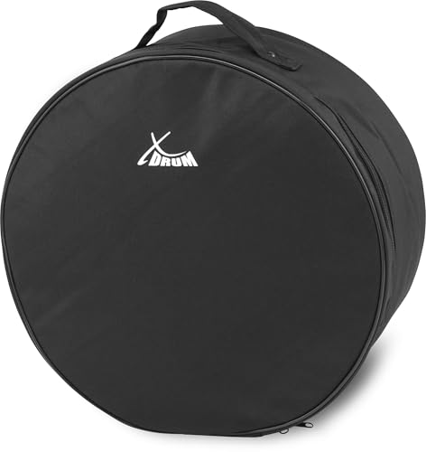 XDrum Classic Drumbag, Schlagzeugtasche für Snare Drum Größe 14x6,5 (Durchmesser: 14, Tiefe: 6,5, wasserabweisend, Innenpolsterung, stabiler Tragegriff) Schwarz