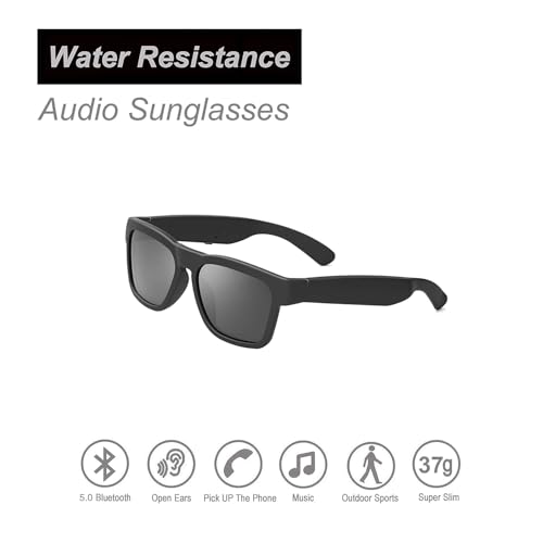 Image of OhO Smart Glasses,Polarized Sunglasses with Bluetooth Speaker,Athletic /Outdoor UV Protection and Voice Control, (B66)
