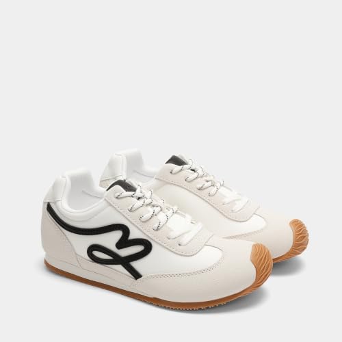 DREAM PAIRS Women's Retro Tennis Fashion Sneakers,Grey,7 - image 5