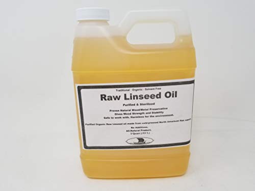 Organic raw linseed oil - 1 quart