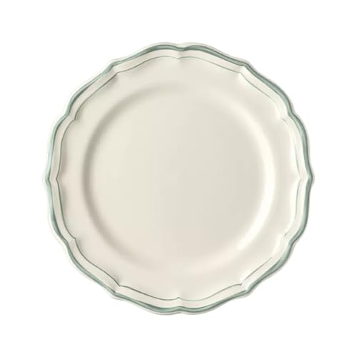 GIEN 1836B4AB Filet Céladon Dessert Plate, 9.1 x 1.0 inches (23.2 x 2.5 cm), 14.1 oz (410 g)
