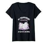 Femme Scrapbooking Addiction Scrapbooking Artisanat Scrapbooking Scrapbooking T-Shirt avec Col en V