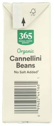 365 by Whole Foods Market, Organic Unsalted Cannellini Beans, 13.4 Ounce