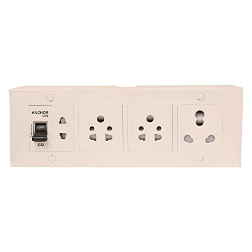 Mr.BAHUL Power Strip Extension Multi Outlet Board Fitted with 4 Anchor Sockets and 1 Anchor MCB-picture-11