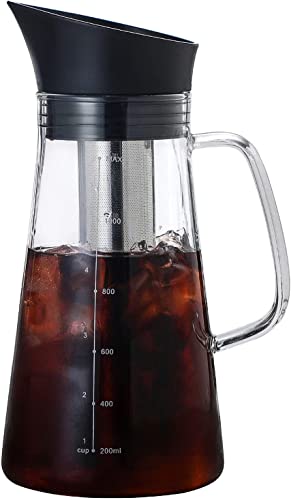 Jarra Borossilicato Com Infusor E Tampa Chá 1,2l Cold Brew
