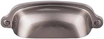 Top Knobs M1300 Asbury Collection 2-9/16" Cup Pull, Brushed Satin Nickel