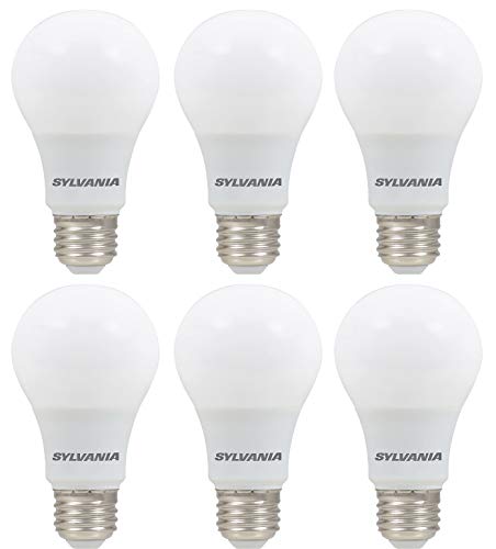Sylvania Ultra LED Indoor & Outdoor Bulb, 5.5 Watt (40 Watt Replacement), Soft White, Medium Base, 6 Bulbs