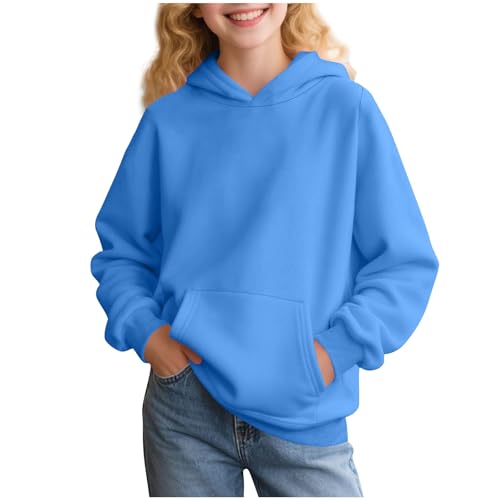 Wkishenl Hoodies for Teen Girls Cute Trendy Youth Long Sleeve Oversized Hooded Sweatshirts Tween Tops Winter Preppy Clothes - Main Image