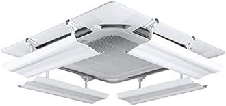 Air Conditioner Deflector for Ceiling Central Air Conditioning Angle Adjustable Prevent The Cold Air from Blowing Straight Lightweight Plastic Easy Installation(One Slice) (40cm)