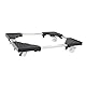 Qukaim Computer Tower Stand PC Stand, Computer Tower Ständer mit Lenkrollen, Universal Einziehbarer mobiler CPU-Ständer, Rollwagen für Zuhause und Büro, verstellbare Höhe, Schwarz