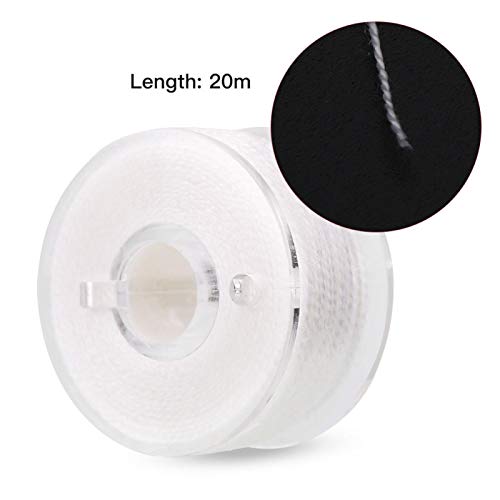 Ligne de Pêche Soluble, Fil Innovant 3 Bobines 20 Mètres pour Appât Carpe, Accessoire Pêche Blanc for Pêcheurs de Carnassiers en Plans d'eau Naturels