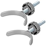 Hemobllo U förmiger Geländerhalter aus Langlebigem Material mit Verstellbarer Schraube Treppenhaus Befestigung für Sicherheitstürgitter und Babygitter Zufälliger Stil