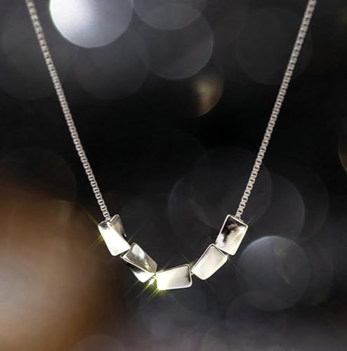 Collier de pendentif géométrique d'exception en argent sterling haute pureté - 3