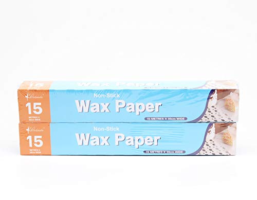 Luckybaker wax paper roll for food wrapping,soy wax for kitchen freezer paper, non-stick freezer dough and meat,durable and sustainable paper 11.8 inch 49 ft pack of 2 boxes,BPA and PFASs free