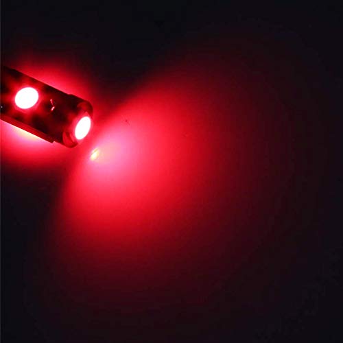 BlyilyB-10-Pack-Red-T5-2721-37-74-Wedge-Led-Bulb-PC74-Twist-Sockets-Replacement-Dash-Dashboard-Lights-Instrument-Panel-Cluster-LEDS-Lamps