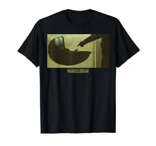 T-Shirt The Mandalorian Star Wars The Child imprimé graphique noir