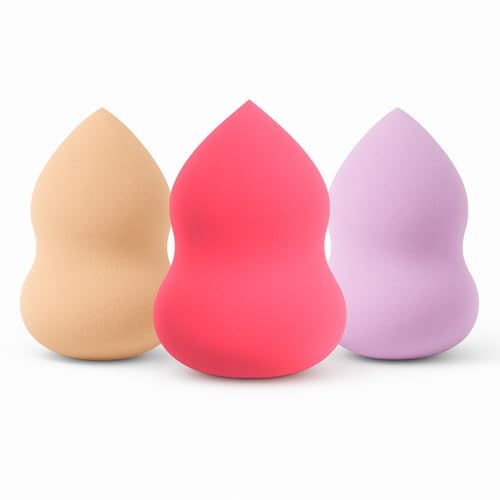 Conjunto de 3 Esponjas de Maquiagem Premium para Base