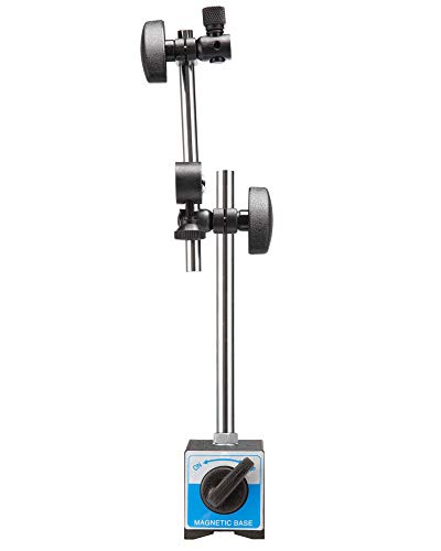 Nachee Dial Indicator With Magnetic Base Holder Differential Backlash Gauge 0-1.0" Tester Gage Gauge Fine Adjustable Long Arm 0.001" Precision #TOP7