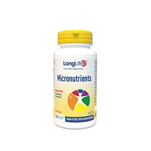 LongLife® Micronutrients 100 cpr | Multivitamines et minéraux | Bien-être psychophysique femme et homme | Fonction immunitaire | Énergie et vitalité | Sans gluten Cover