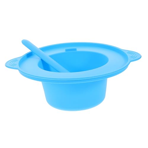 BESTYASH 1 set DIY Facial Mask Mixing Bowl Set Silicone Mask Mixing Tool with Stirring Rod for Skincare Routine Easy Cleaning Storage Safe for All Skin