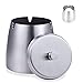 Cendrier Coupe-vent avec Couvercle,Cendrier Acier Inoxydable,Cendrier Portable Antidérapant anti Odeur pour Restaurant,Bar,Maison,Bureau,8,3 x 8,8 cm (H x Ø)