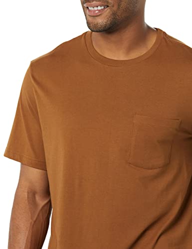 Image of Amazon Essentials Men's Short-Sleeve Crewneck Pocket T-Shirts, Pack of 2