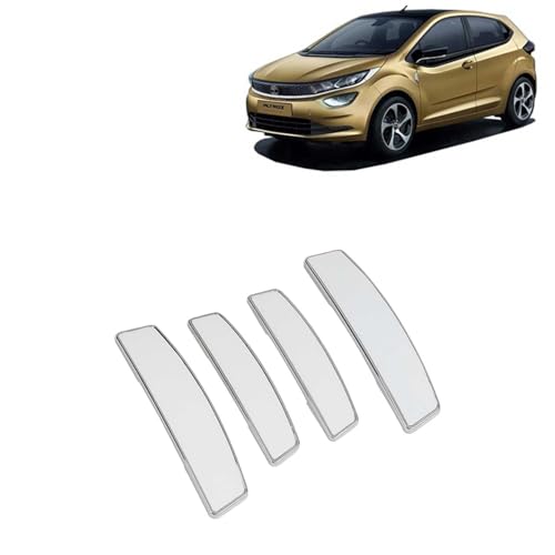 Image of KINGSWAY Car Door Edge Protection Guard Compatible with Tata Altroz, (Year 2020 Onwards), Car Safety Anti Dent Scratch Proof Gurads, Car Door Guard Bumper Protector, D4 White Color, Pack of 4 Pieces