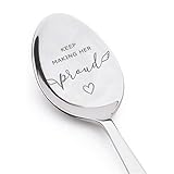 Grief Gifts for Women in Memory of Loved One Gift Keep Making Her Proud Ice Cream Spoons Stainless Steel Dessert Spoon