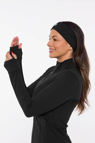 Coolibar UPF 50+ Women's Namaste Yoga Jacket, Black, X-Small, Solid - Sun Protective3