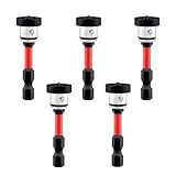 SIXHAOBU 5pcs Trockenbau-Bit Aufsatz, Trockenbauschrauber, 1/4' Sechskantschaft Magnetisch mit Tiefenanschlag, Rigips Bit für Versenken von Schnellbauschrauben