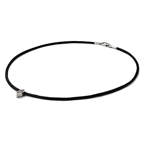 Preisvergleich Produktbild Monomania Damen-Anhänger Diamant Edelstahl Diamant (0.05 ct) schwarz Brillantschliff - 50436