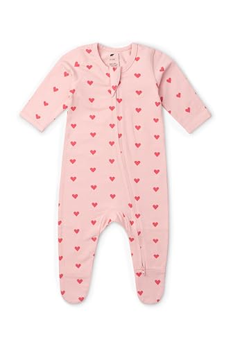 Image of monica + andy Double Zipper One Piece, 100% Organic Baby Clothes for Girls & Boys, Unisex, Preemie, Newborn & Infant Sizes