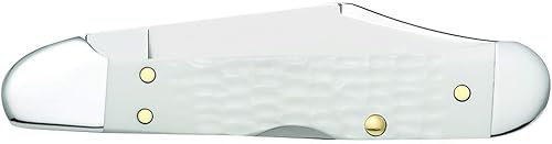 Miniatura 3 de Case WR XX Navaja Sparxx White Jigged Synthetic Mini Copperlock Artículo #60185 - (61749L SS) - Longitud Cerrada 3 58 Pulgadas