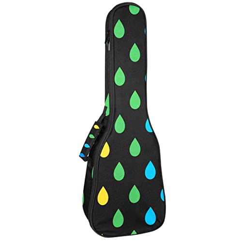 Sac rembourré pour ukulélé concert housse de protection étanche 10 mm couleur vert