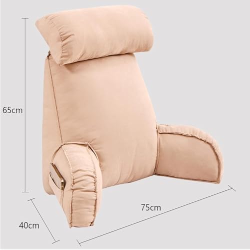 Oreiller de lecture orange : coussin de soutien lombaire léger et dossier portable - 6