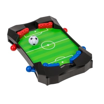 BLUECHOLON Mini-Brettspiel Fußball und Hockey, interaktives Tischfußball-Spielzeug, Geschenk, Party, interaktiv, Spaß, pädagogisch, Schule, Reisen, Kinder, Airhockey (FUTBOL)