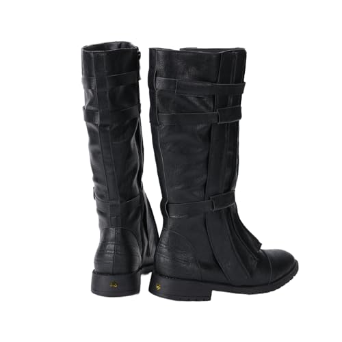 Movie Skywalker Kylo Ren Cosplay Shoes Men Medieval Renaissance Pirate Tall Boot2