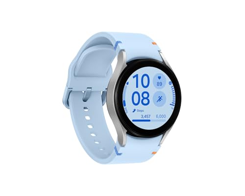 Image of Samsung Galaxy Watch FE (40mm) AI Smartwatch w / 1.2 inch AMOLED Screen, Wear OS 5, Wi-Fi, Bluetooth, Heart Rate, Sleep & GPS Fitness Tracker, International Model R861N (w /Fast Charger, Silver)