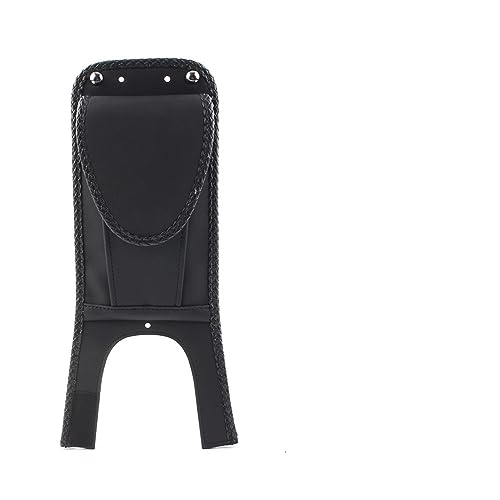 RijPex Schwarze Motorrad-Latzhose mit Tasche, kompatibel mit Softail Fat Boy FXST FXSTB FLST