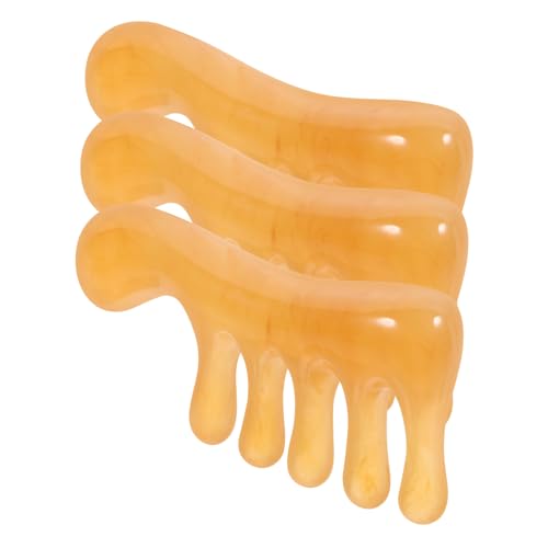 SHERCHPRY 3pcs Hair Comb Scalp Massage Tool for Relaxation Acupoint Comb for Neck Shoulder Durable Lightweight Smooth Wide Tooth Design for Tangle Hair