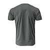 Mens Henley T-Shirts Cotton Short Sleeve Shirts Casual Summer Shirt Tops Grey T Shirt Men XXL #2