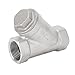 Y Type Strainer 3/4in DN20 304 Stainless Steel Double Layer Mesh Thread Y Filter for Water Oil Gas Durable High Pressure Pipeline Filtration System Industrial Grade