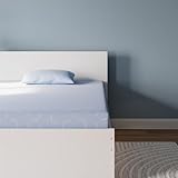 Signature Design by Ashley Twin Size iKidz 7 Inch Firm Gel Memory Foam Mattress with Stretch Knit Cover & Pillow Included, Blue Ocean