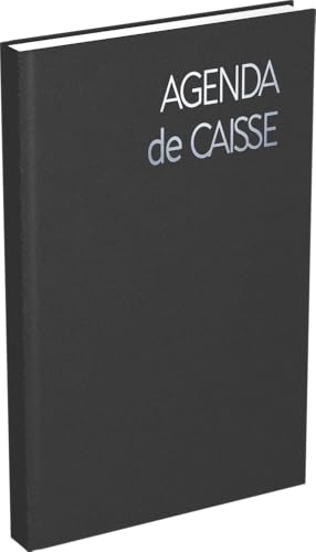 LECAS Agenda Perpétuel de caisse Journalier 14x22 cm Couverture rigide Noire