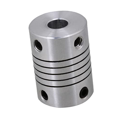 Stainless Steel Flexible Shaft Couplings 2Pcs for 3D Printer Motors