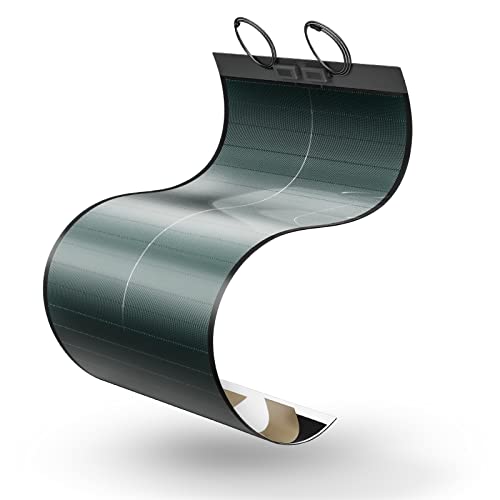 Bougerv Yuma 100W Compact Cigs Thin-Film Flexible Solar Panel, The Most Flexible Solar Panel With Tape For Easy Installation (Compact Version) #TOP12