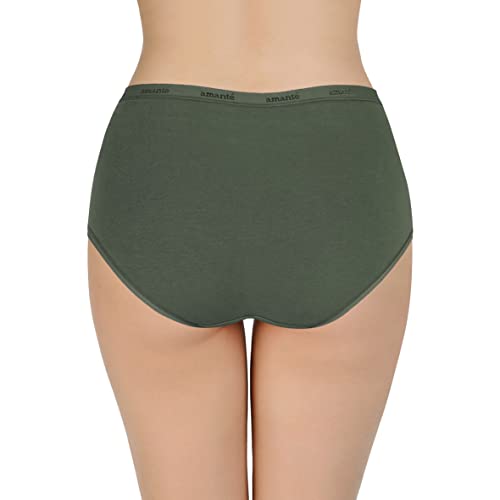Image of Amante Solid Cotton Full Brief Panty Pack(Pack of 3)